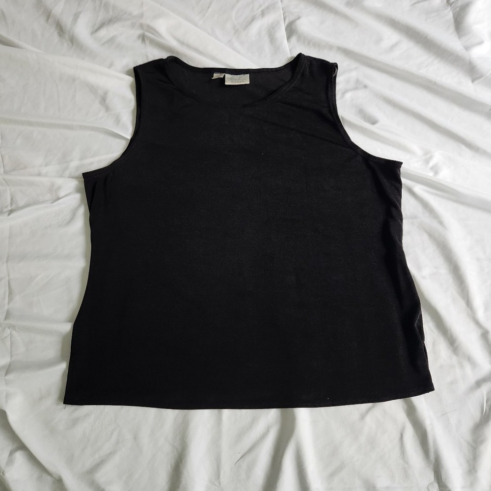 90s/00s Black Stretchy‎ Sleeveless Top